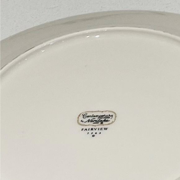 Set of 2 Noritake contemporary Fine China Fairview 7263 Dinner Plate 10.5”  7263 - Picture 2 of 6